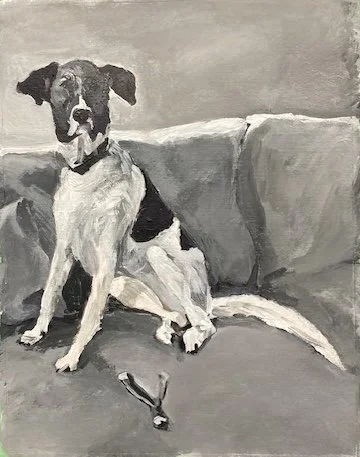 Dixie, acrylic on paper, 11 x 14 in.