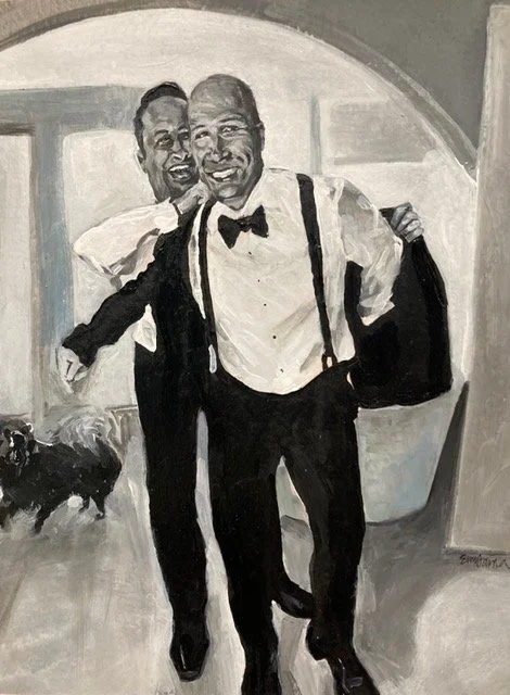 I Do, acrylic on paper, 11 x 14 in.