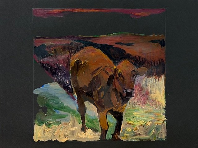 The Canyon, acrylic on paper, 8 x 10 in.