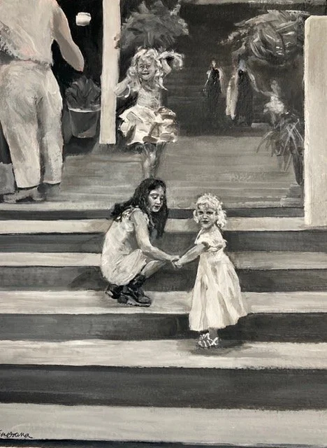 Princess Pageant, acrylic on paper, 11 x 14 in.