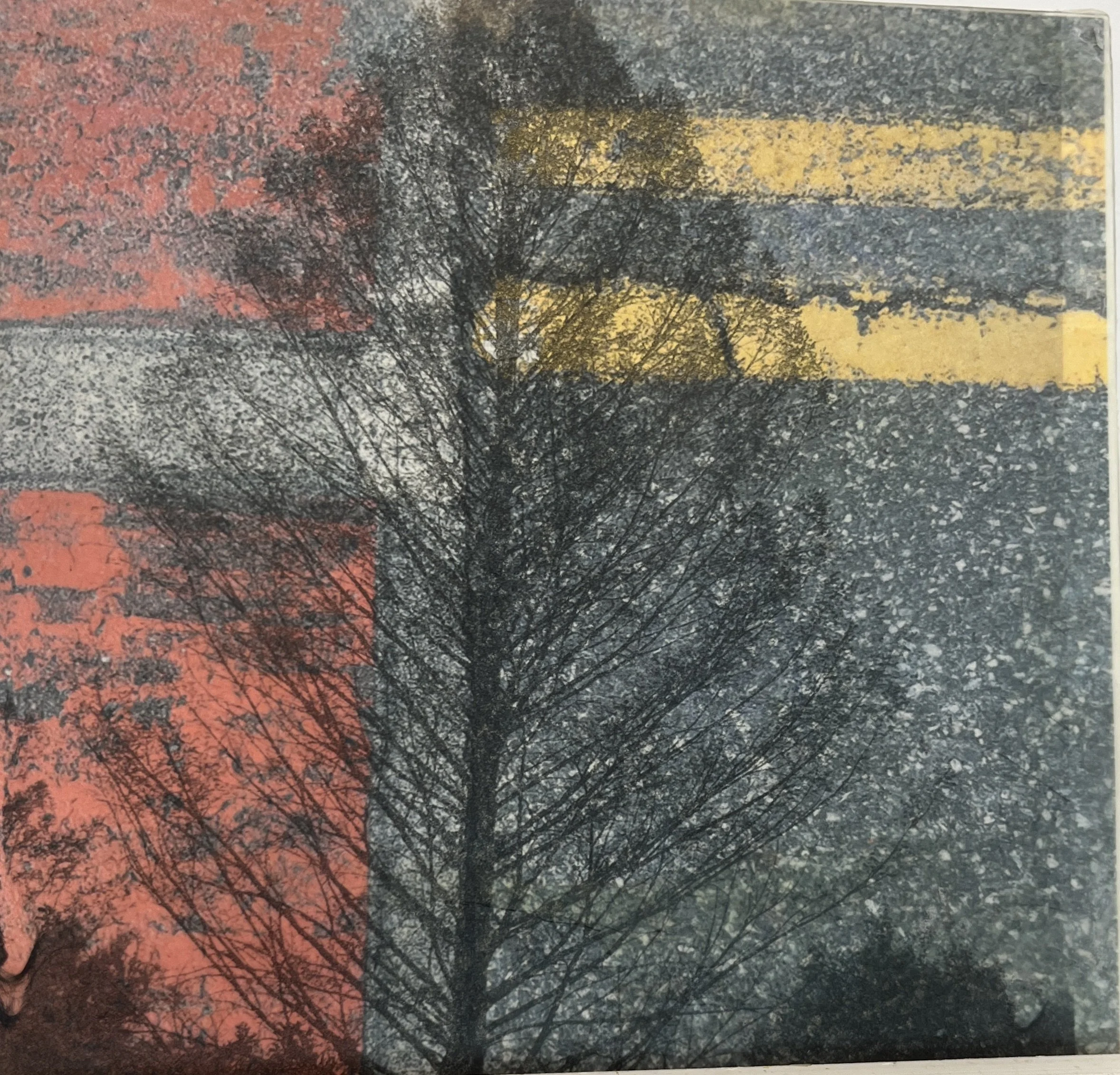 They Paved Paradise, photo encaustic, 10 x 10 in.