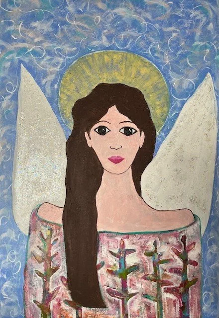 Earth Angel, Acrylic Paint, 24 x 36 in.