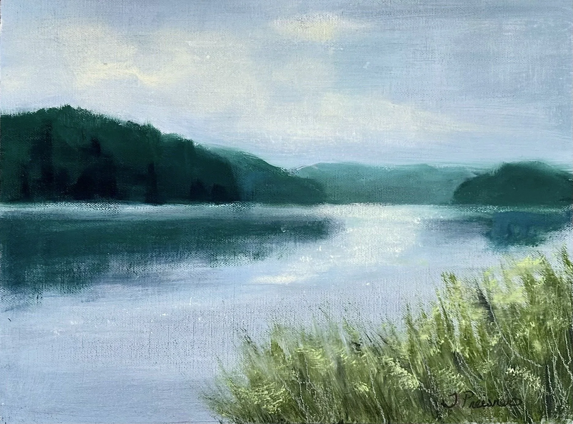 Quiet Water,  oil on linen. 9 x 12 in.