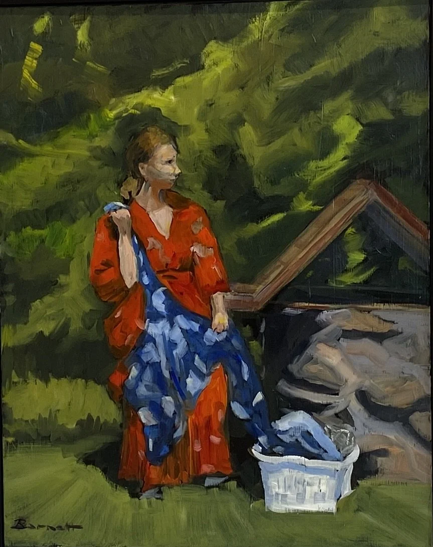 Laundry Day, oil on panel, 16 x 20 in.