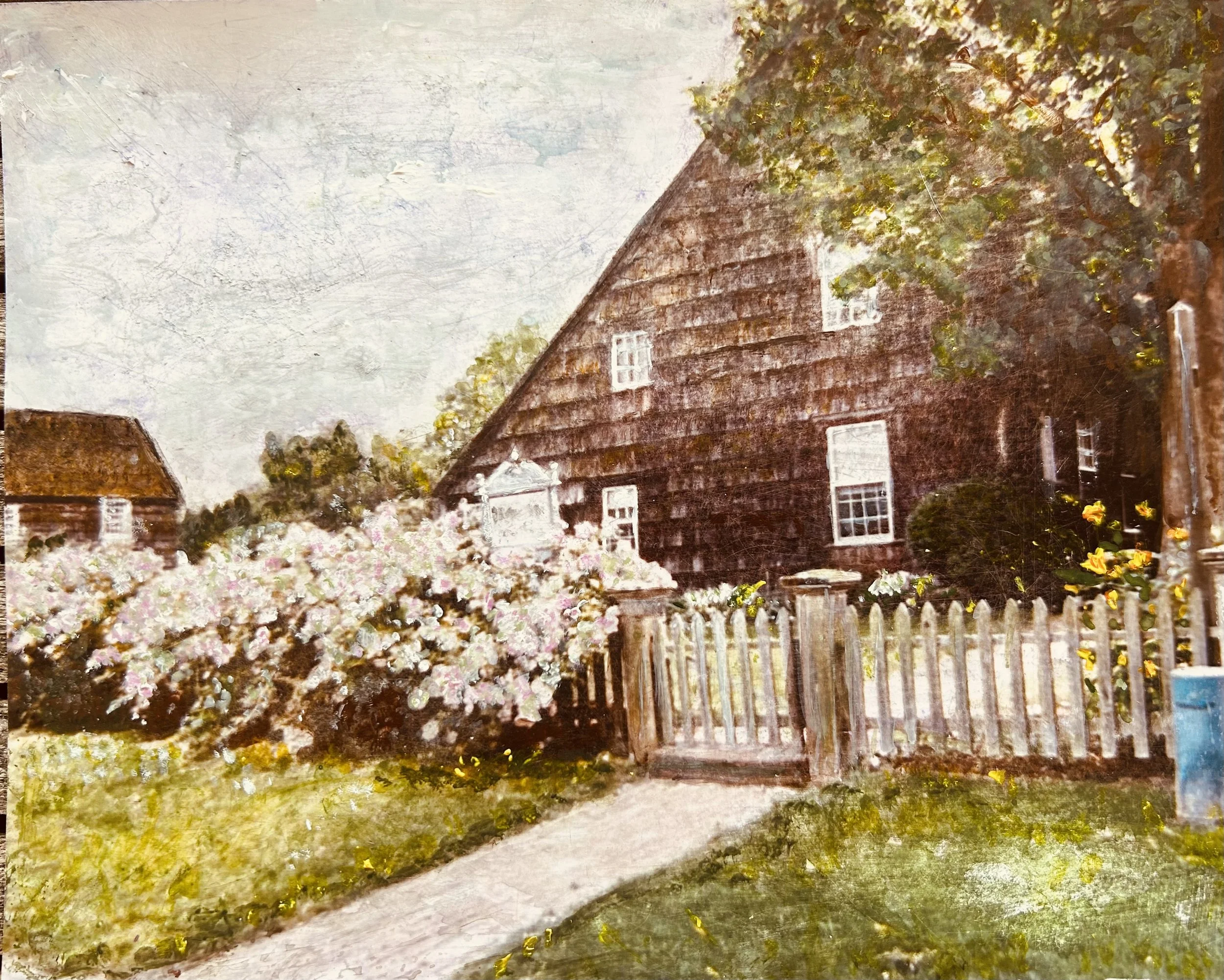 Home Sweet Home, East Hampton, acrylic, 18 x 24 in.
