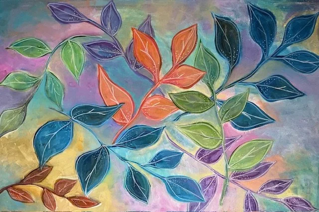 Foliage, Acrylic Paint, 24 x 36 in.