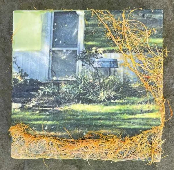 A Place of One's Own, encaustic mixed media, 10 x 10 in.