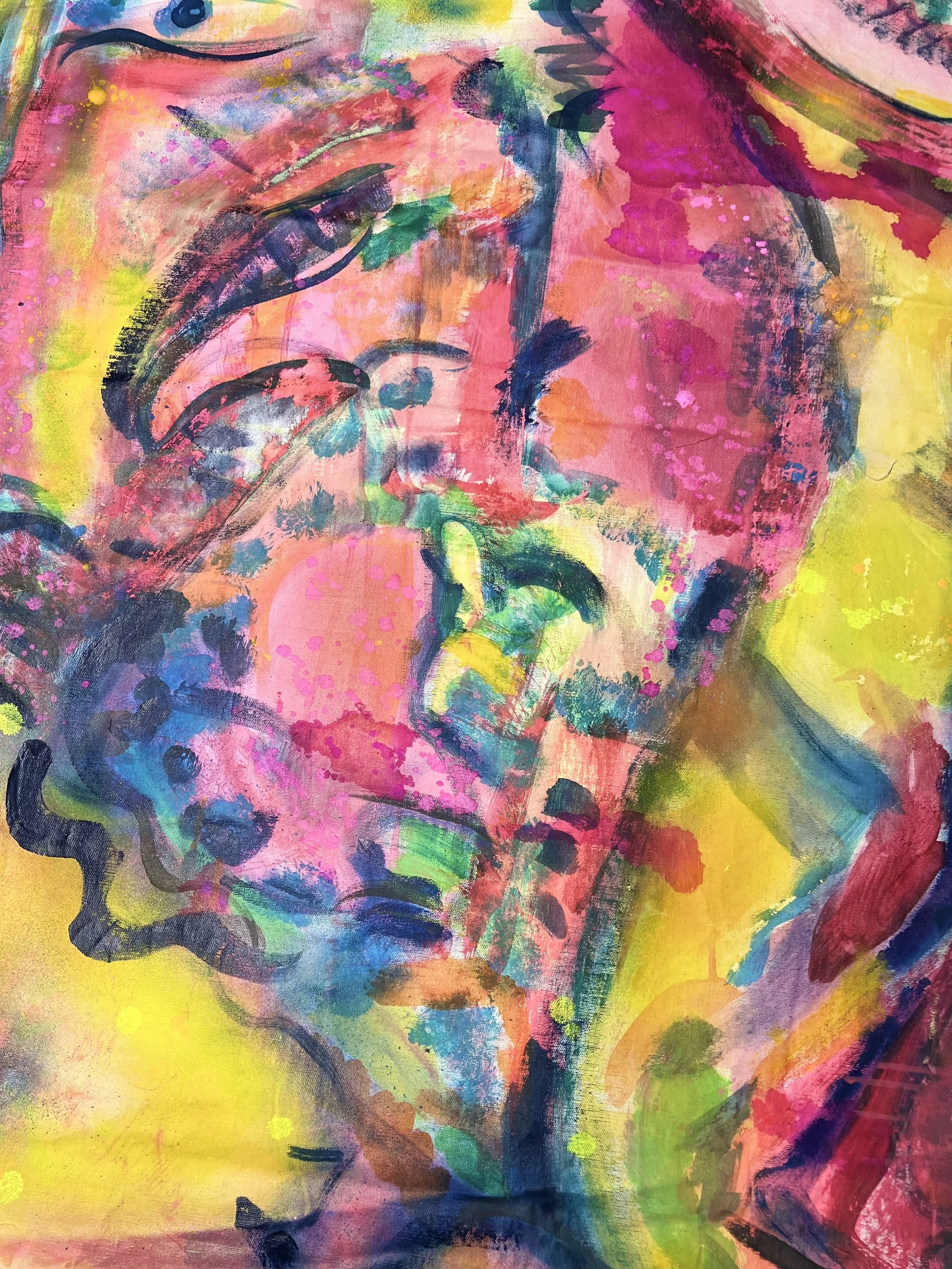 Miami, acrylic on canvas, 56 x 34 in.