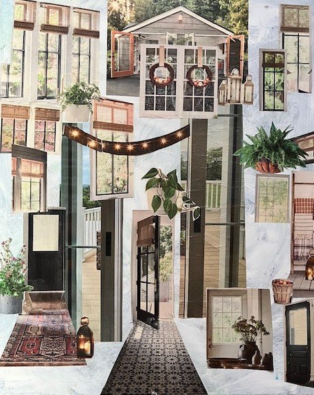 Welcome Home, Collage, 16 x 20 in.