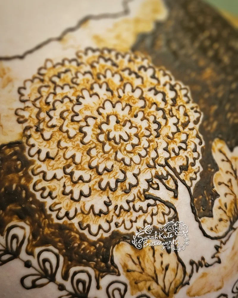 #sacredsymbols #eagle #bear #growingfamily #tree #magic #allnaturalhenna  #celebratelife #pregnantlife #pregnantbelly #uniquehenna #pregnancyhenna #maternityhenna #bellybump #prenatal