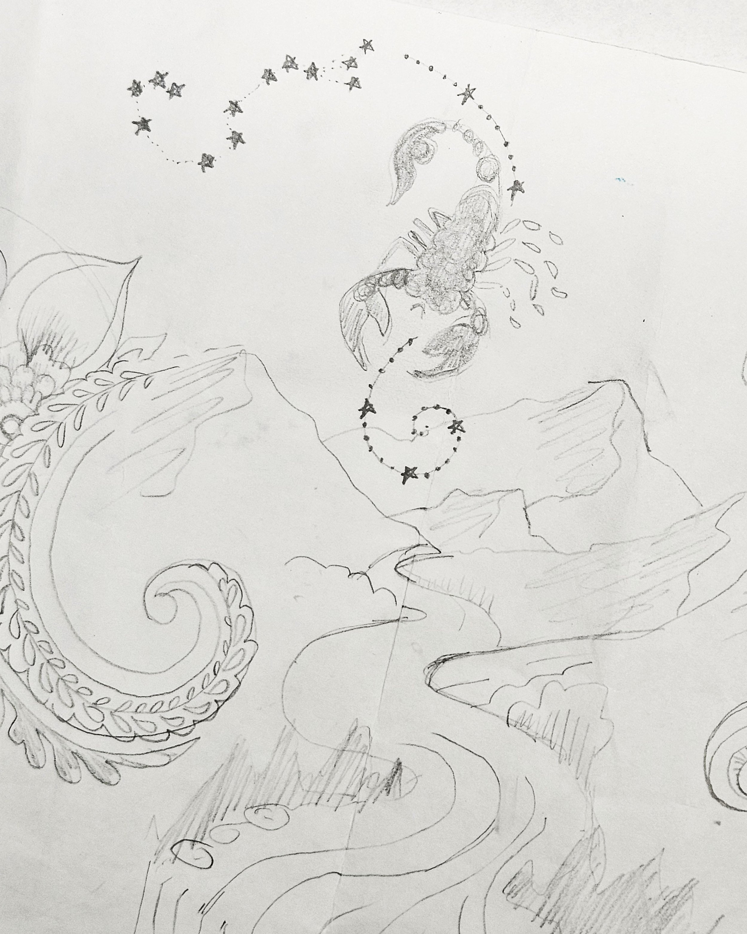 #AstrologicalArt #ScorpioArt #MythologicalArt #SpiritualArt #CelestialArt #bellyhenna #coloradohenna #pregnancyart  #adornment #uniquehennadesign