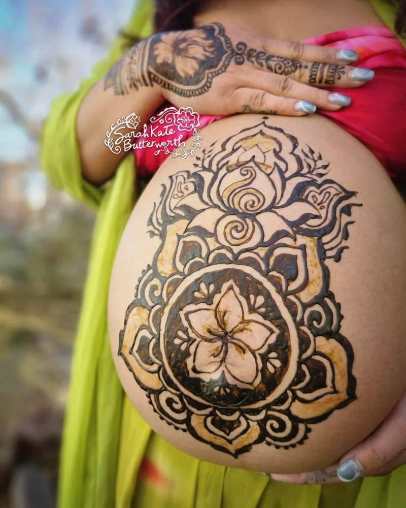 #PregnancyHenna #PregnantMama #BoulderArtist #WomensEmpowerment #NewBeginnings #SacredPregnancy #LotusHenna #HawaiianVibes #CreativeJourney #MotherhoodArt #hennabelly #boulderhenna