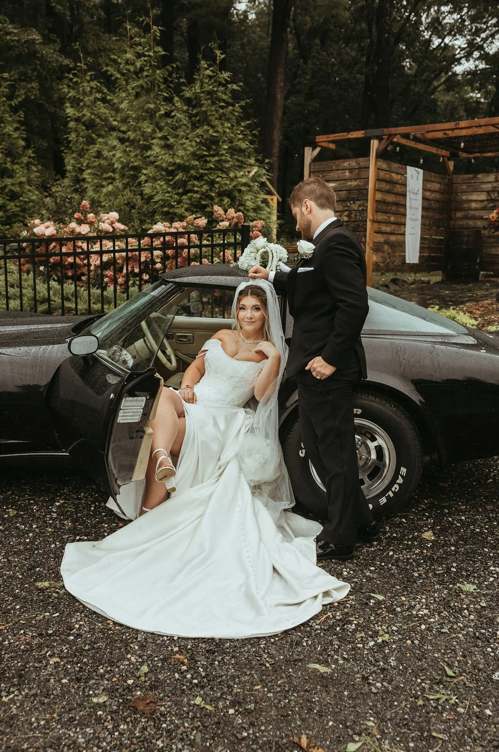 A newlywed couple