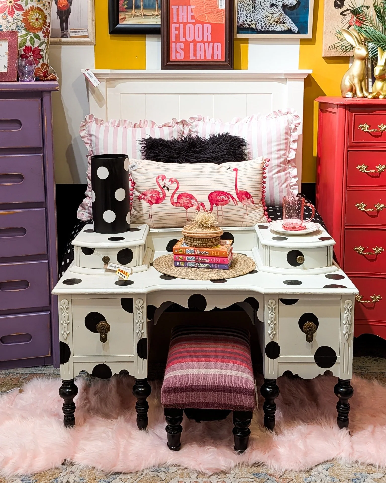 Shopping at big box stores: everyone has the same couch.
Shopping at The WAREhouse: you find something amazing and immediately panic-buy because you KNOW it won&rsquo;t be here tomorrow.
✨ Vintage anxiety is real.

Follow us on FB, Insta, TikTok, Pin