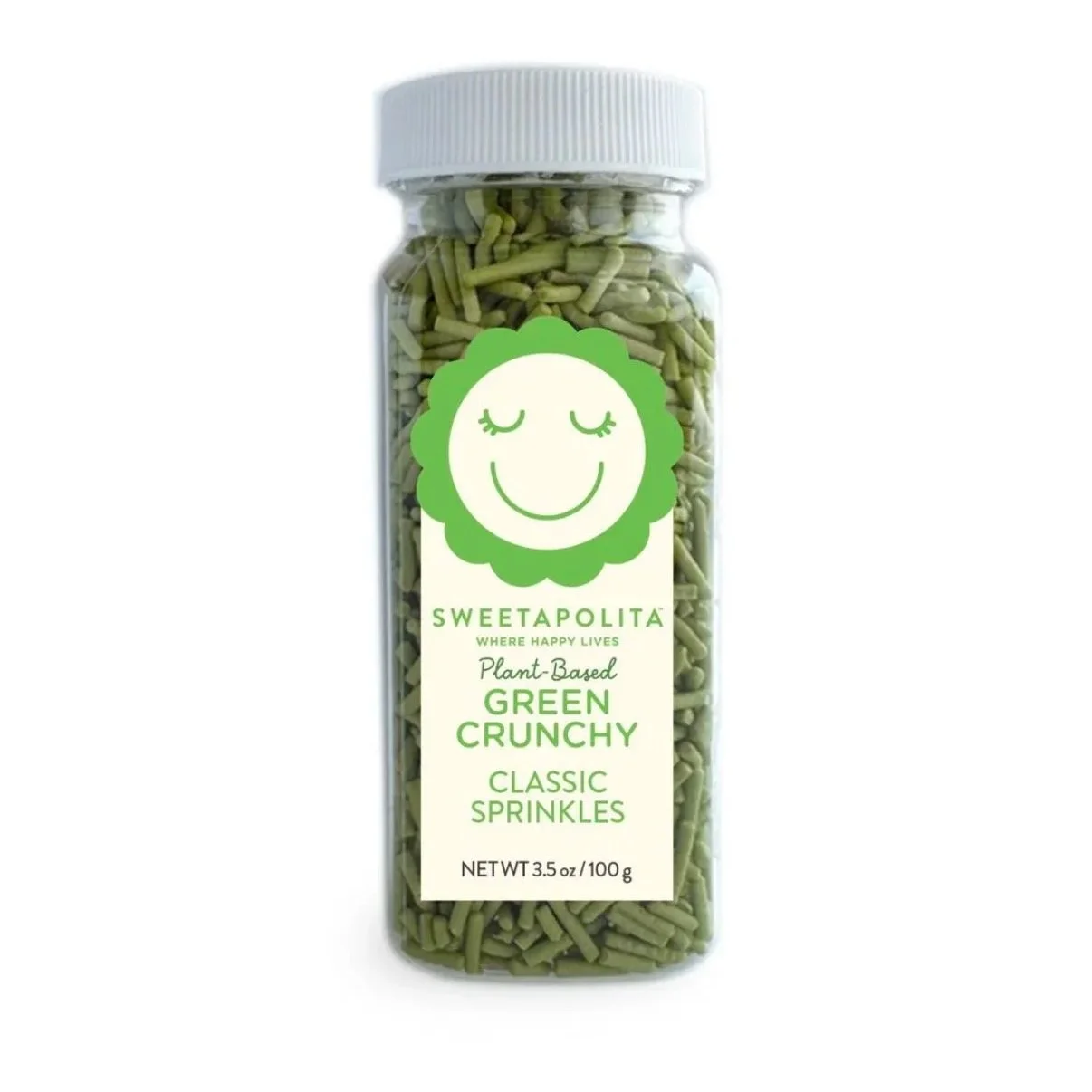 Sweetapolita - Natural Green Crunchy Sprinkles