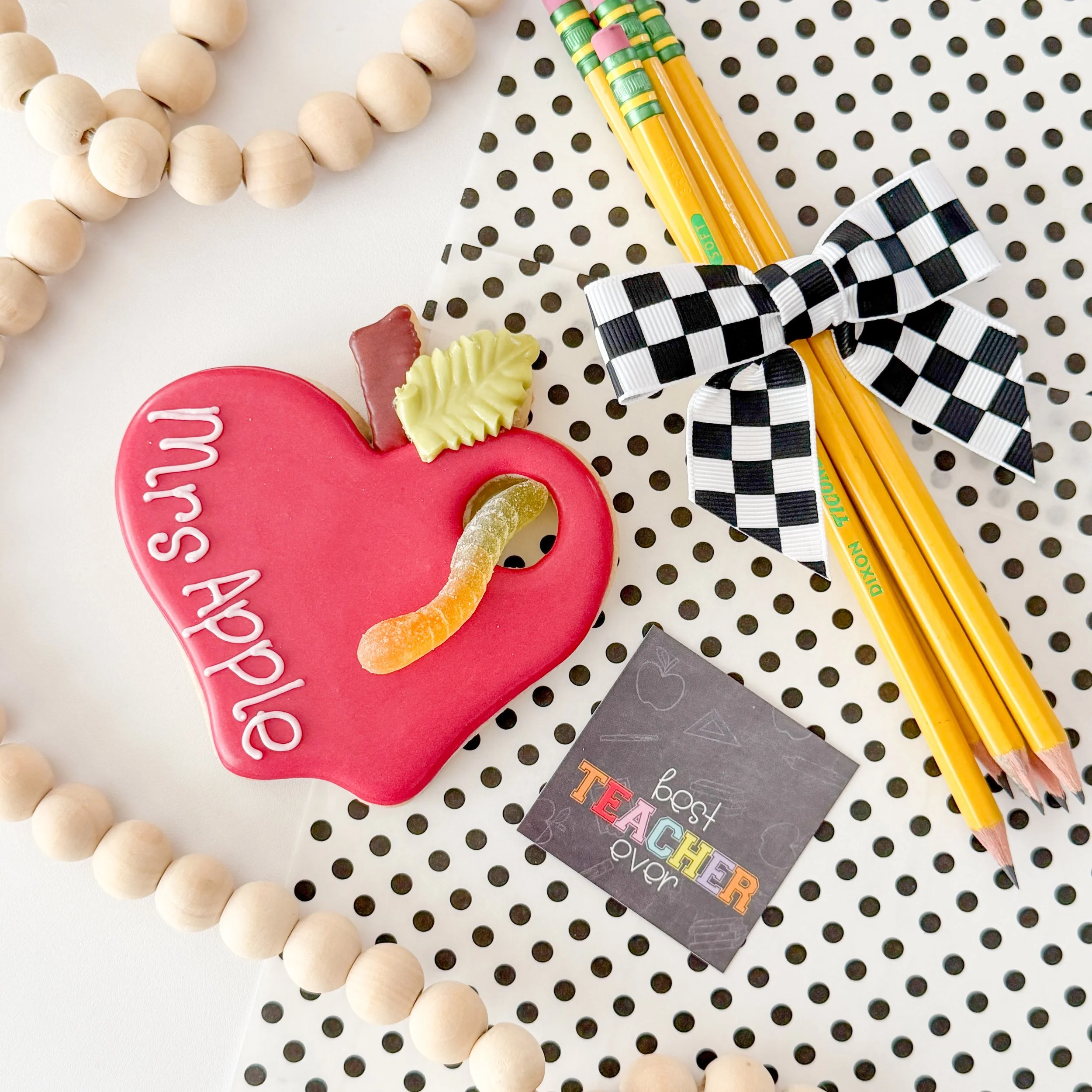 Personalized Apple with Worm.JPG