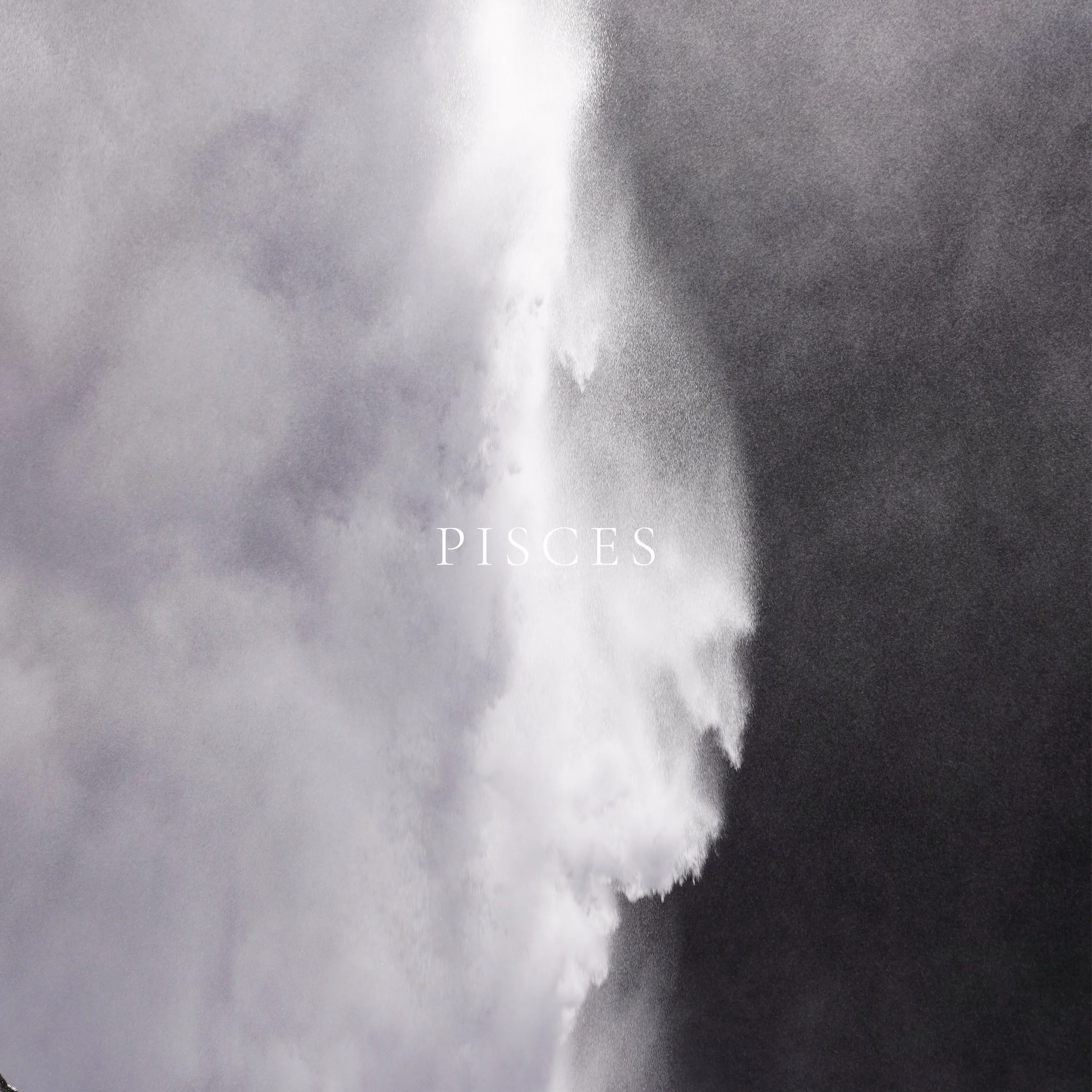 Pisces EP by PIANIKA cover art featuring a waterfall catching sunlight