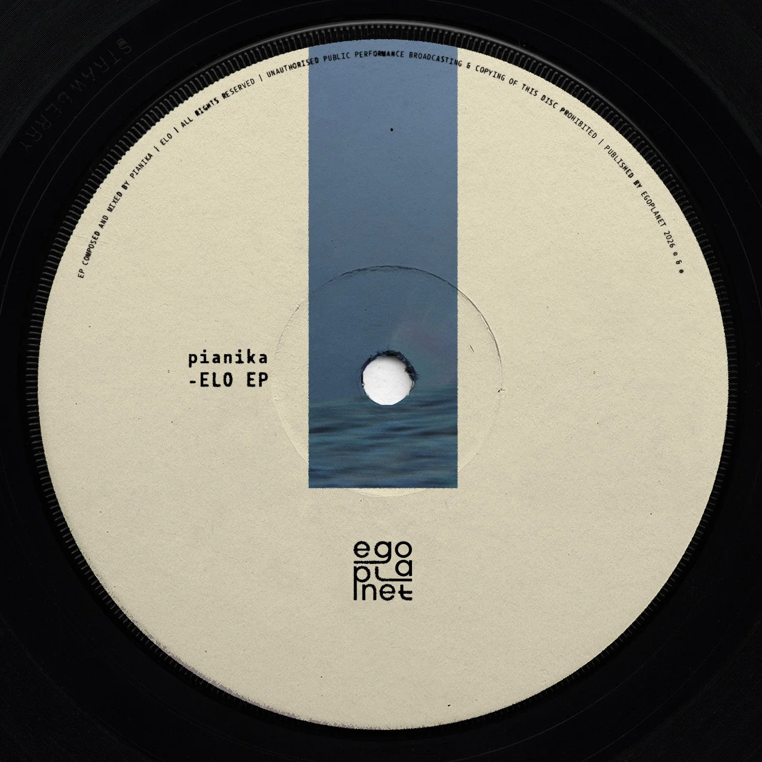 ELO EP by PIANIKA cover art for egoplanet record label