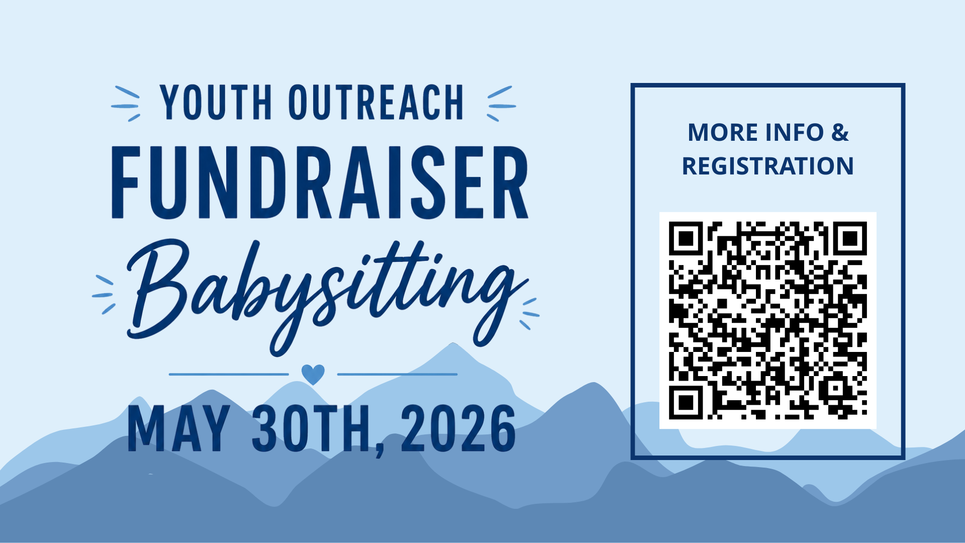YG Outreach Babysitting Fundraiser