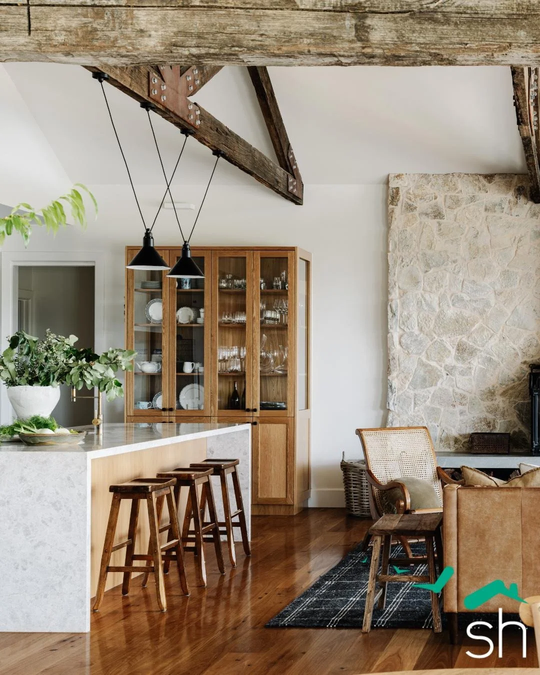 A timeless finish in Kangaroo Ground.⁠
⁠
Recycled timbers bring rustic warmth into a beautifully modern, high-performance home. ⁠
⁠
Be part of the community demanding change in the building industry. Get in touch via our website (link in BIO).⁠
⁠
@sa