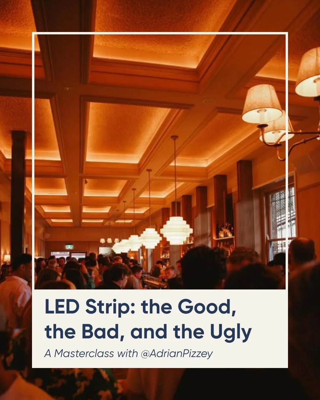 Ever walk into a space, and it just feels elevated?⁠
⁠
The lights don&rsquo;t hit you in the face. There&rsquo;s just this... glow. It feels warm, expensive, and effortless. Then, you go home, try to DIY that same vibe with an LED strip, and suddenly