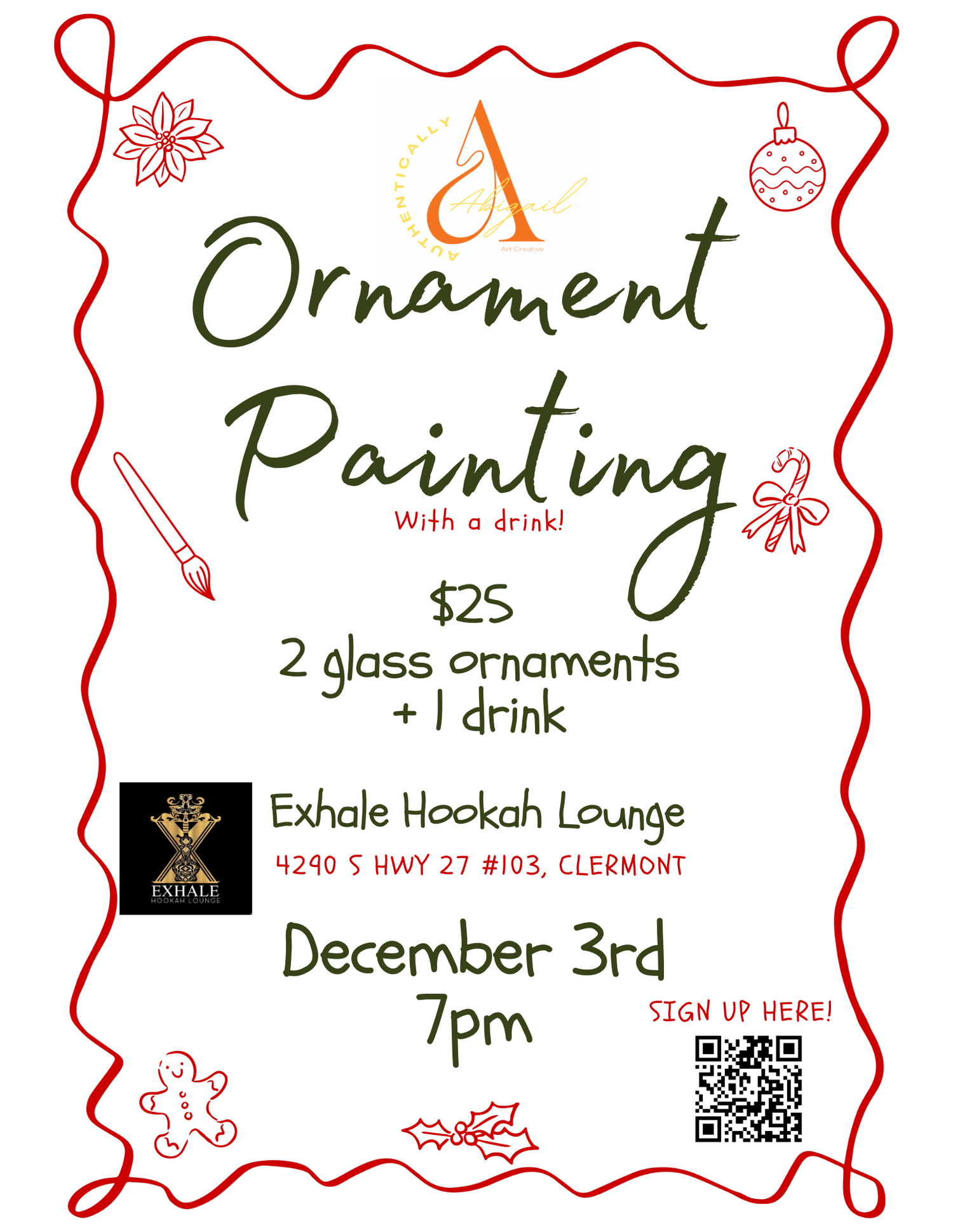 Ornament Painting - Exhale Hookah Lounge