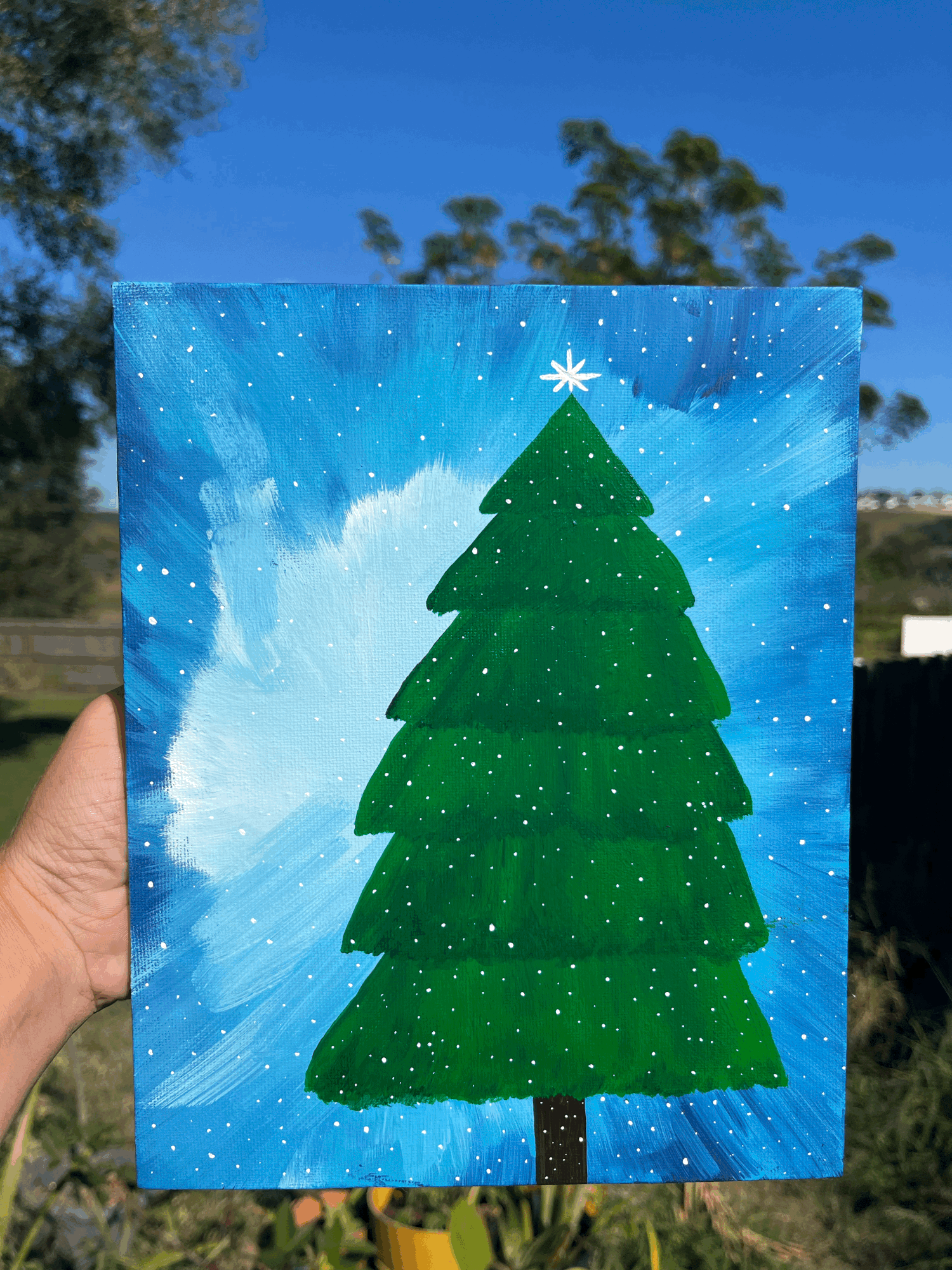 Christmas Tree Painting - South Lake Art League