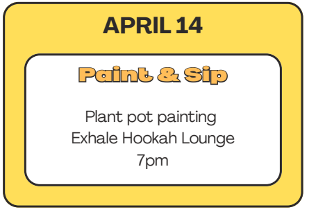 April Paint & Sip - Exhale Hookah Lounge