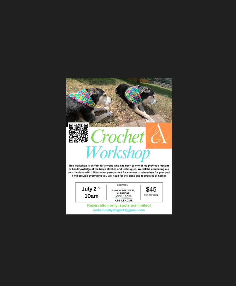 Crochet Bandana Workshop