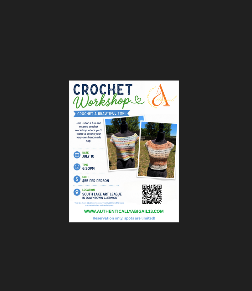 Crochet Top Workshop