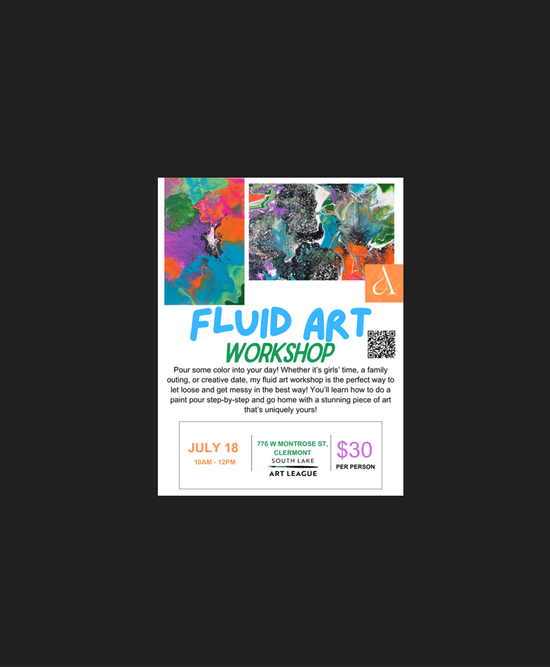 Fluid Art Workshop