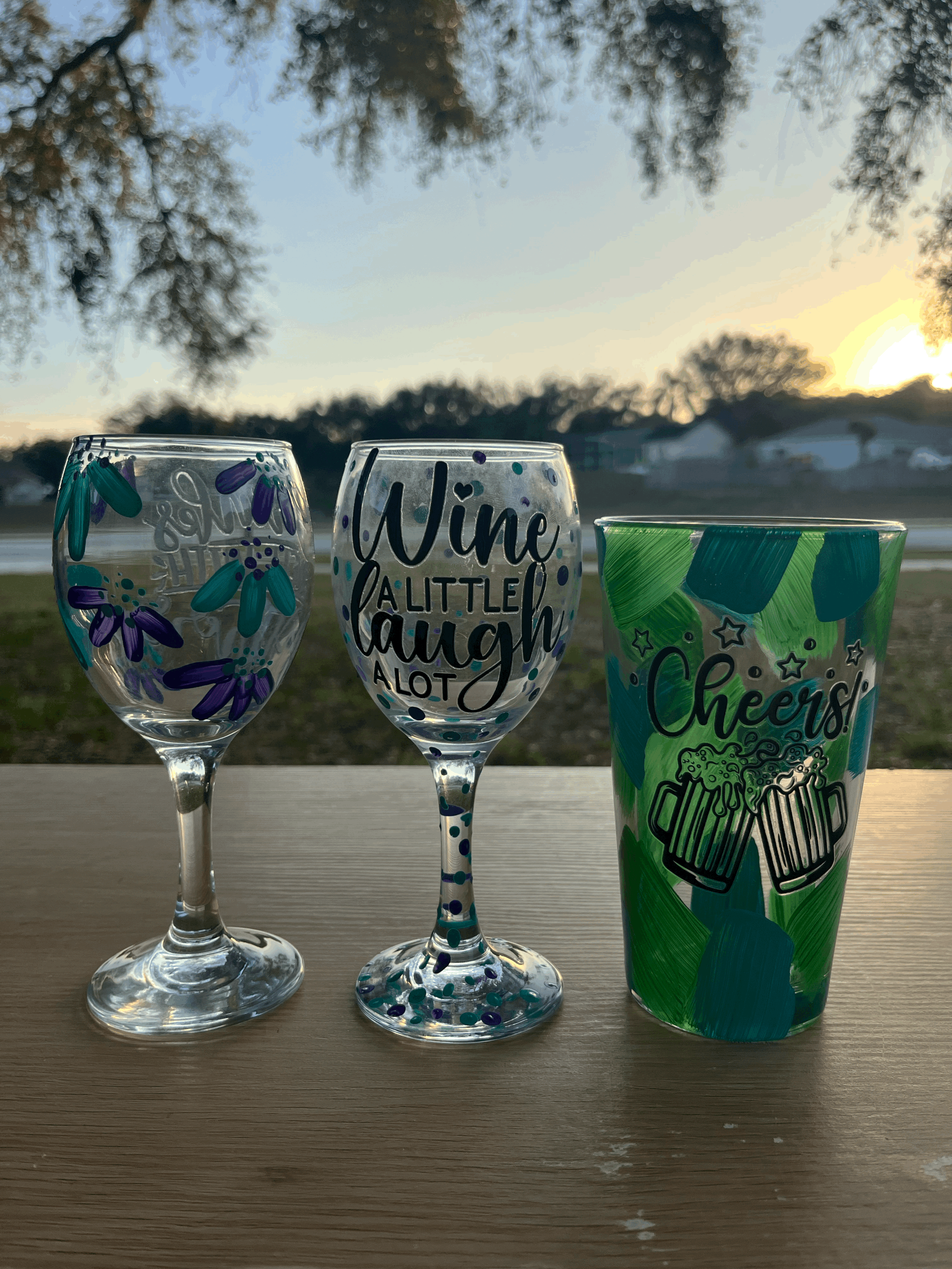 Paint With A Pint | Wine Glass / Pint Glass Painting