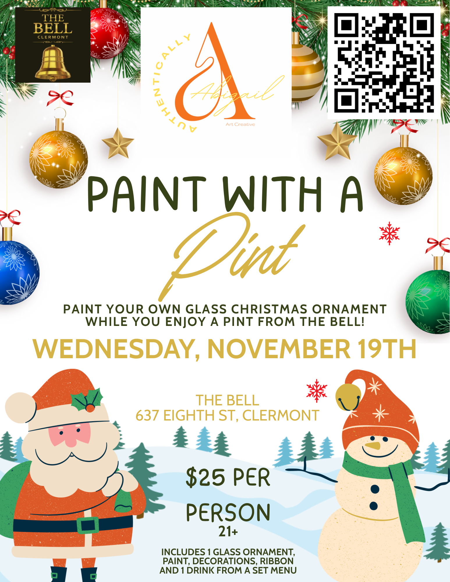 Paint With A Pint Christmas Edition!