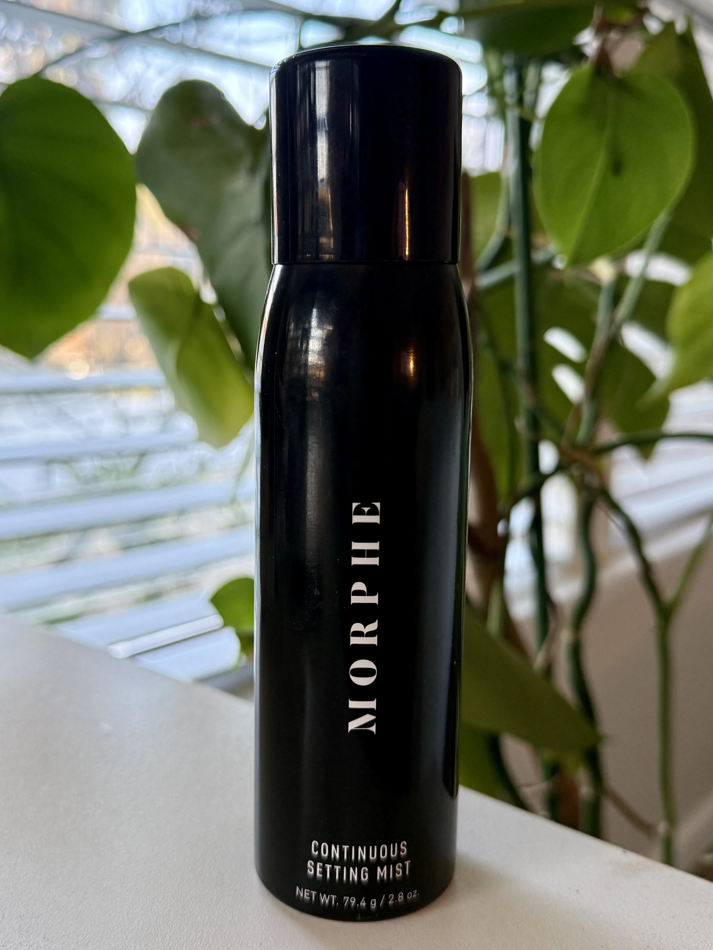 Morphe Continuous Setting Mist used as a finishing mist to melt makeup for a natural bridal makeup finish