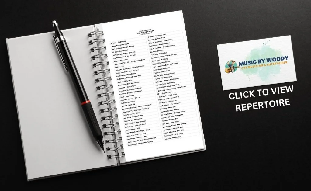 Song Lists — Music By Woody - Live Event Musician & DJ