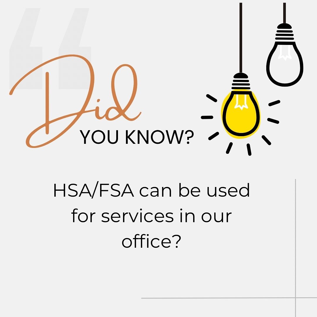 Did you know you can maximize your health benefits by using your HSA/FSA for our services? 💪🏽💪🏽💪🏽 

Invest your pre-tax dollars wisely and treat yourself to:

1️⃣ Chiropractic Adjustments: Elevate your well-being with personalized chiropractic 