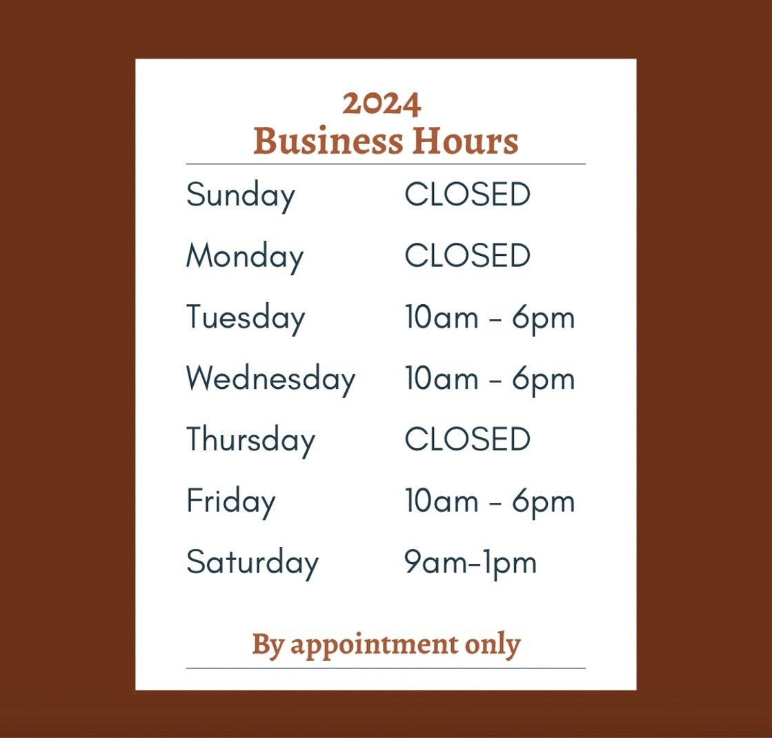📣 2024 business hours 📣