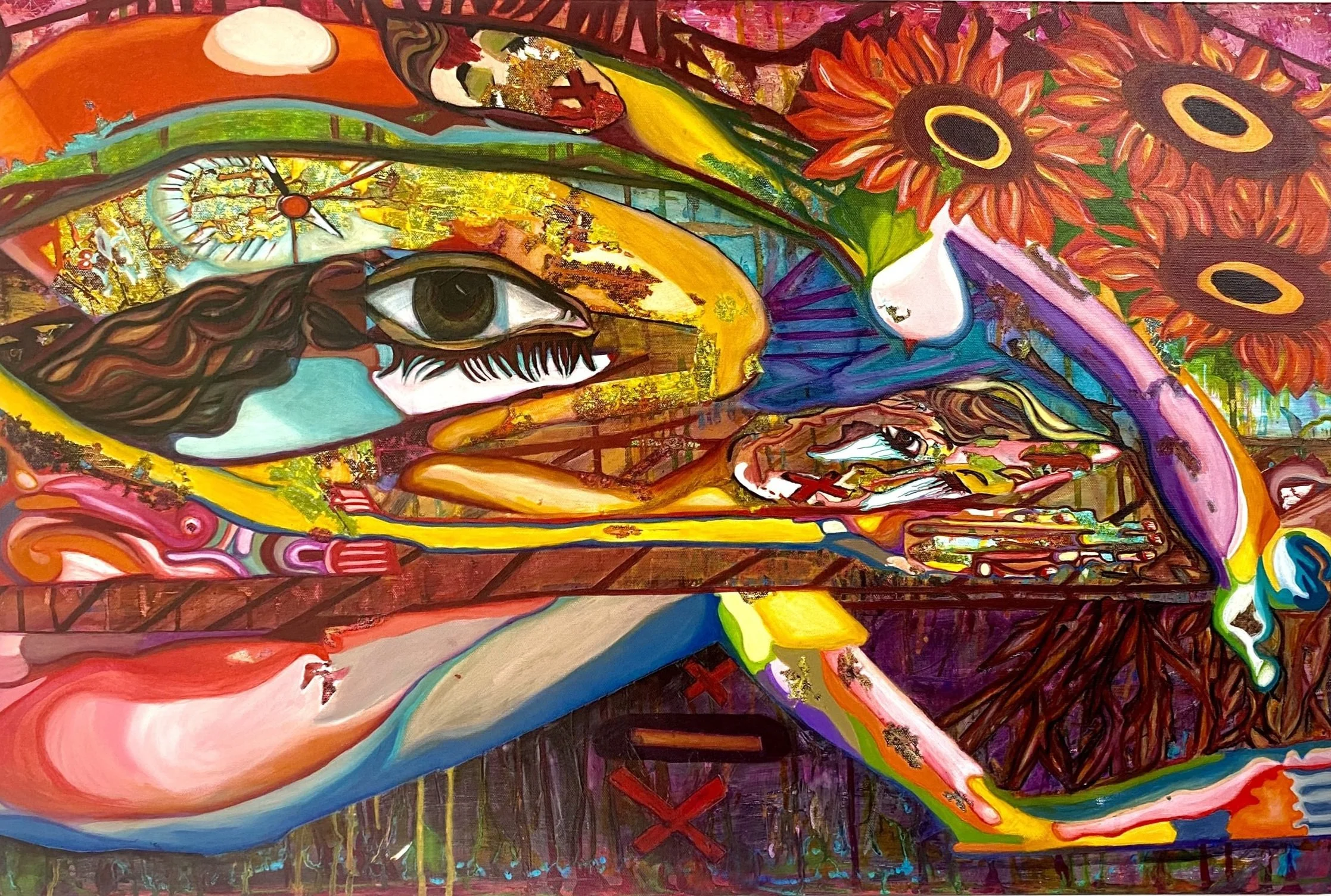 SURVIVOR LOOKING AT YOU, 
60 x 91 cm