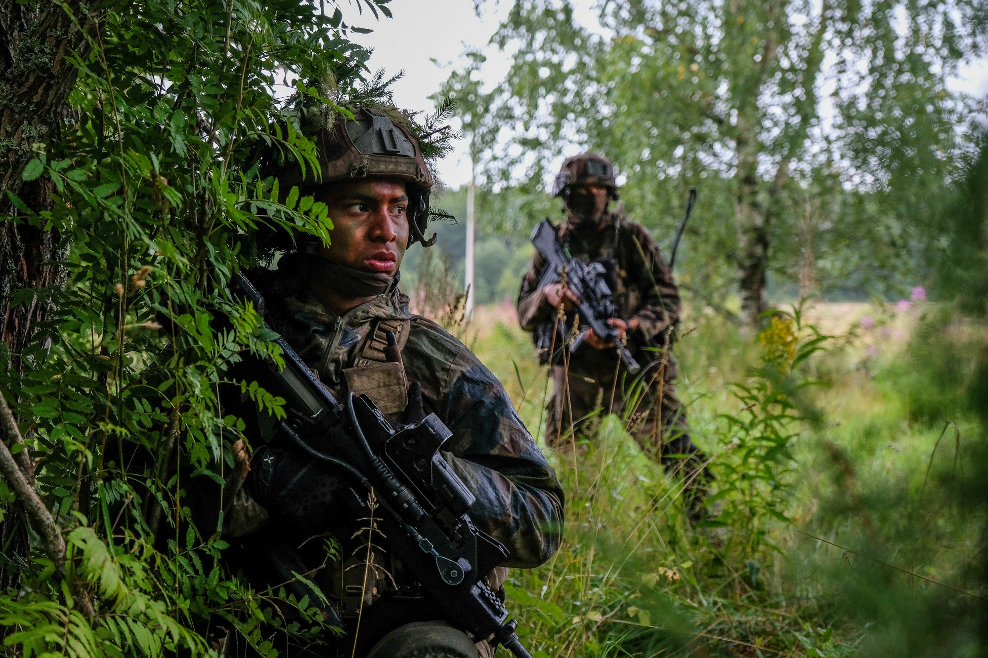 Estonia - Nato Battle group - French army Lynx operation face to