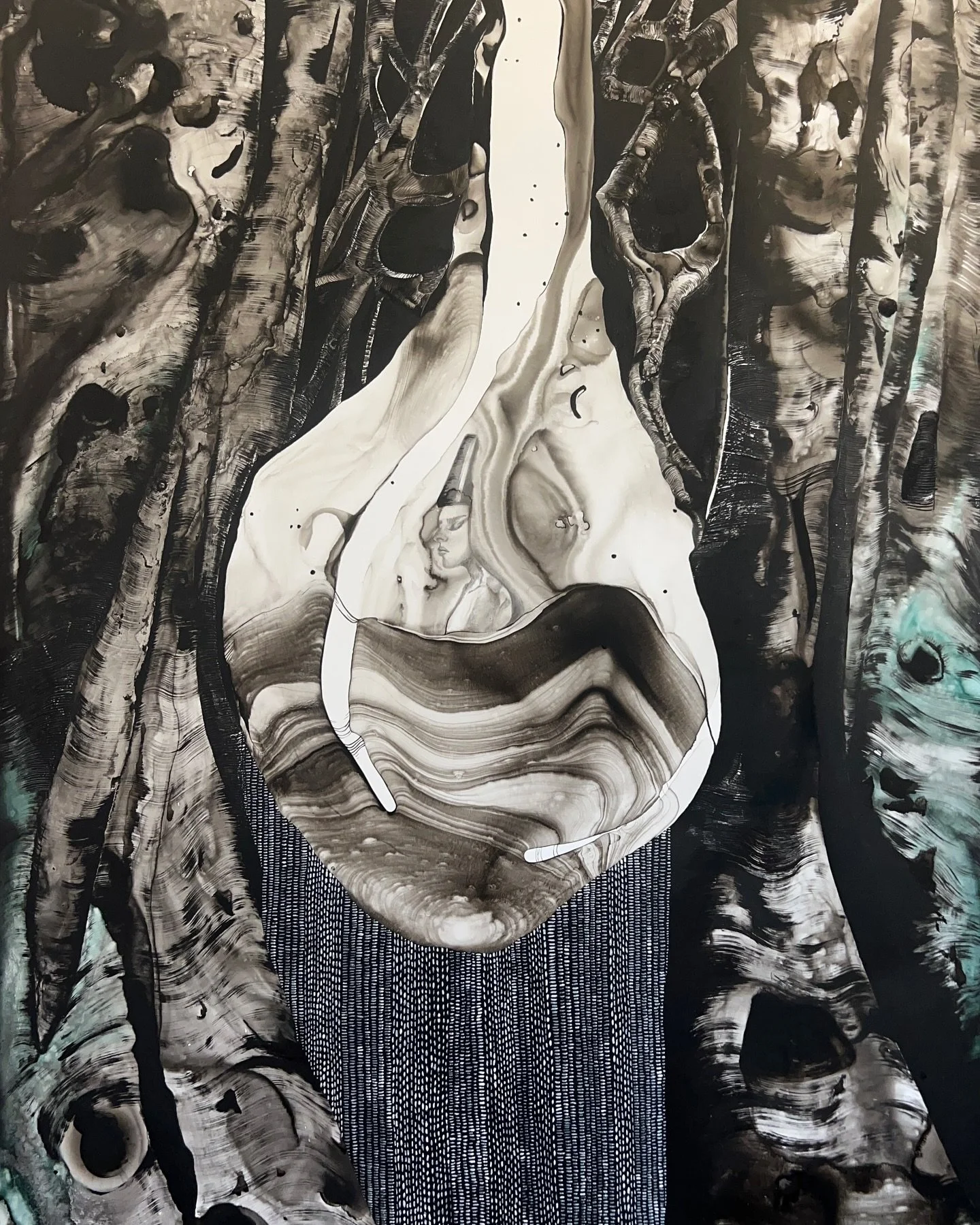 We took a trip to @artgalleryofnsw for the Sulman Art prize this year to sit amongst some fabulous works for selection.
&hellip;&hellip;..
Atleast I can say I tried.  It made me push beyond my usual natural meanderings and come out pleased really.  C