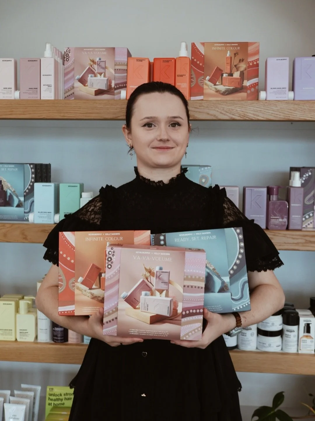 H O L I D A Y ✨ @kevin.murphy.australia gift packs available in salon. These are incredible value with shampoo, conditioner + a free product included. Not going to be in salon this week? DM us and we can arrange postage or pick up in time for Xmas.