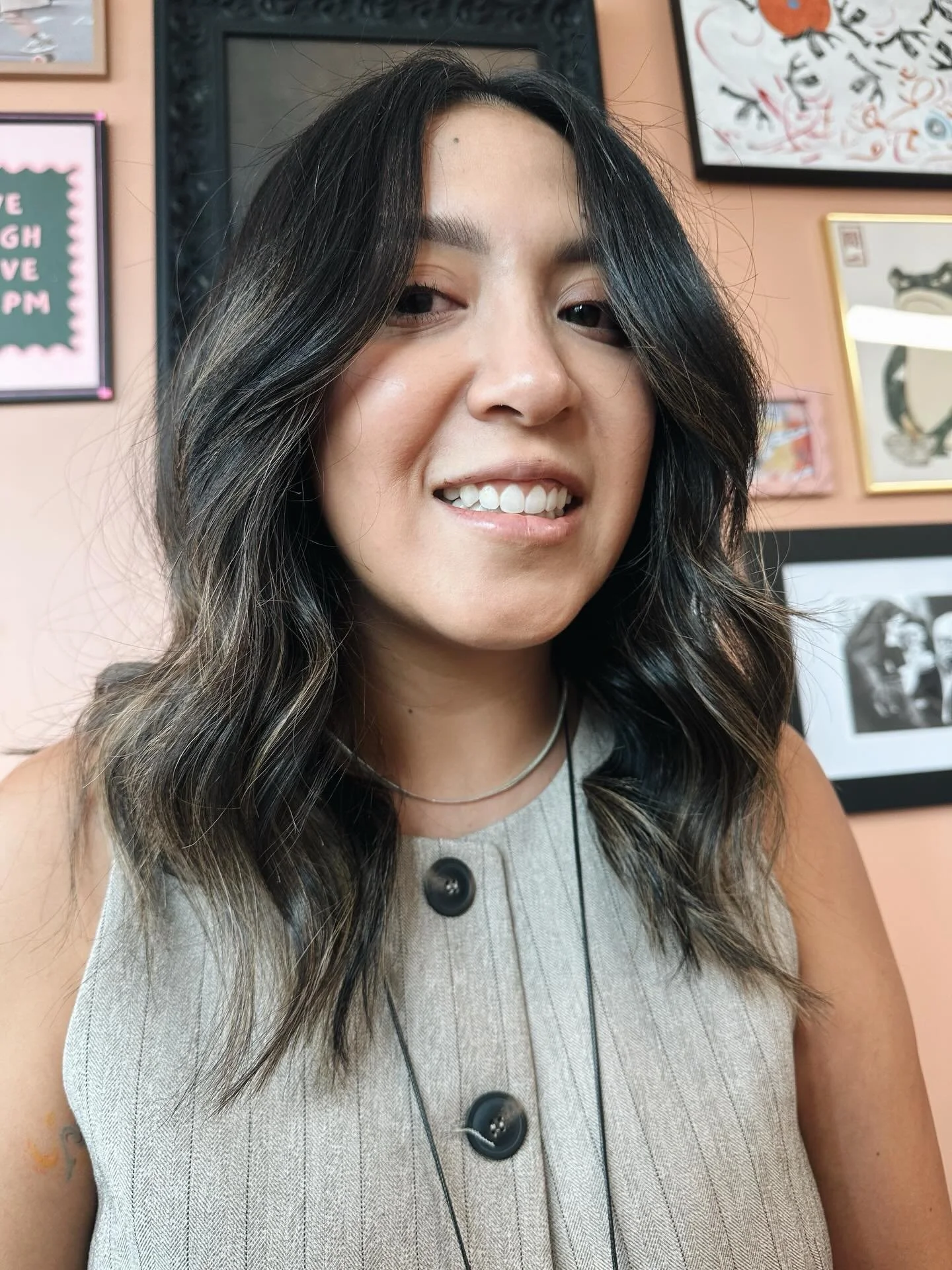 @purposelystylish looking like an absolute dream with soft balayage and a fresh snip we did last week ✨✂️

Colour &amp; cut - @elyselouise_salonalias