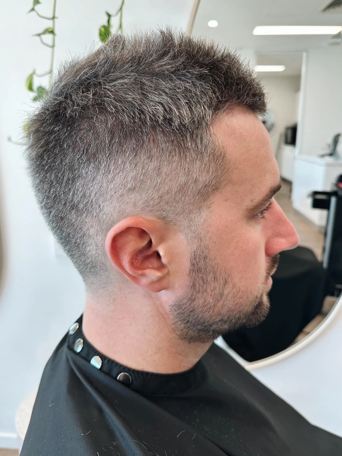 Boys of @salonalias 

Fresh Fade and grey Blending for Jake by @elyselouise_salonalias 

(For before swipe ->->)