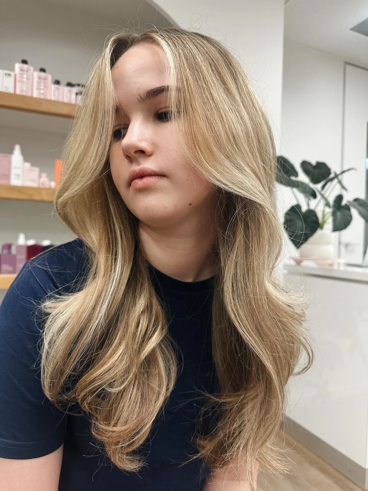 Fresh balayage and a blowout for Audrey by @emma_salonalias ✨