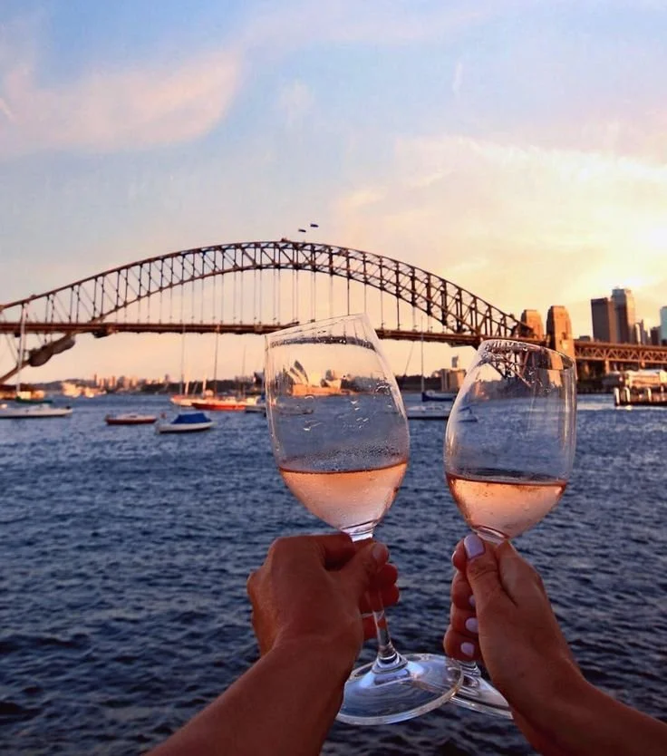On board a private boat charter on Sydney Harbour