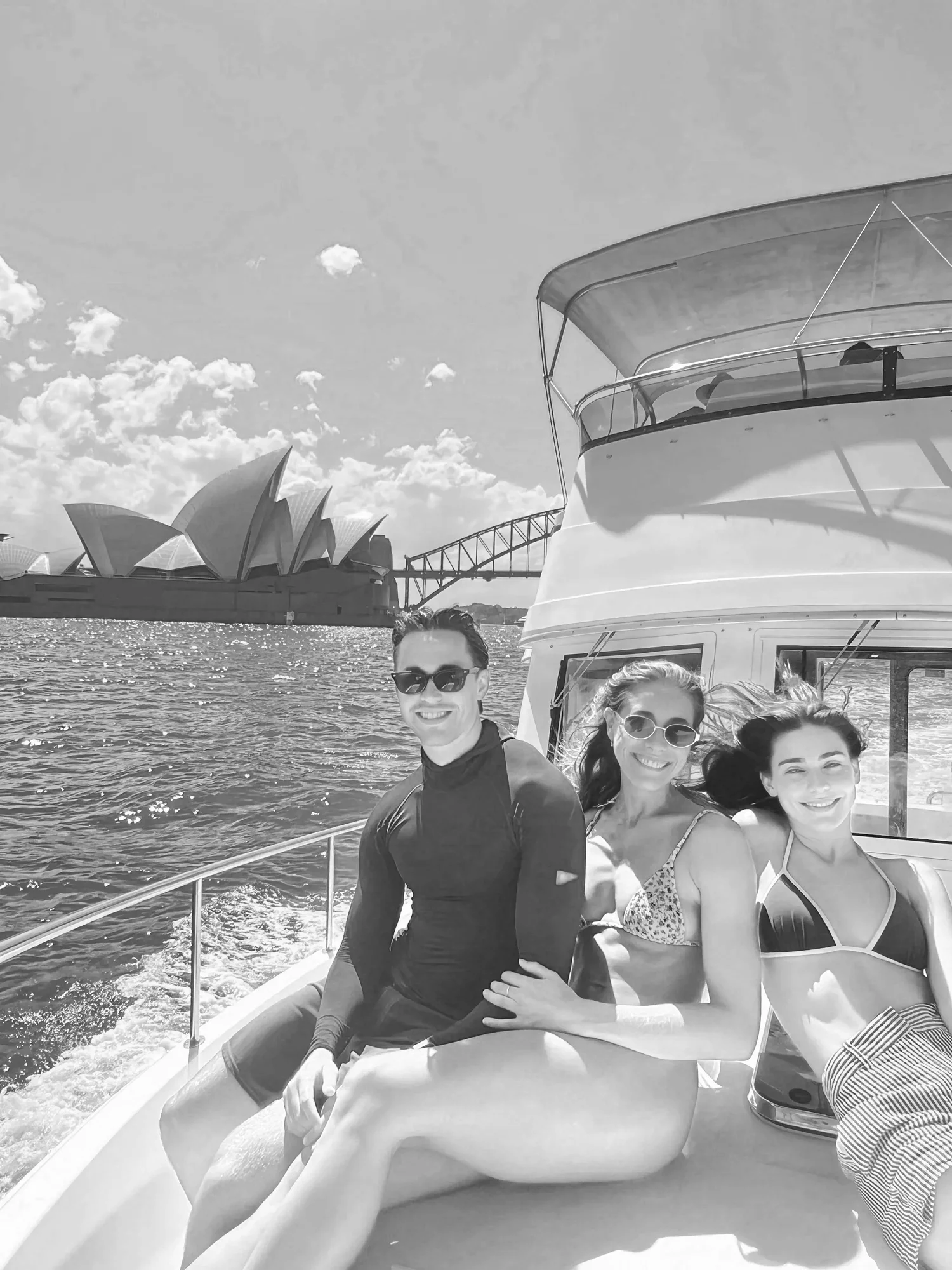 The Sydney Opera House from the water on a private charter