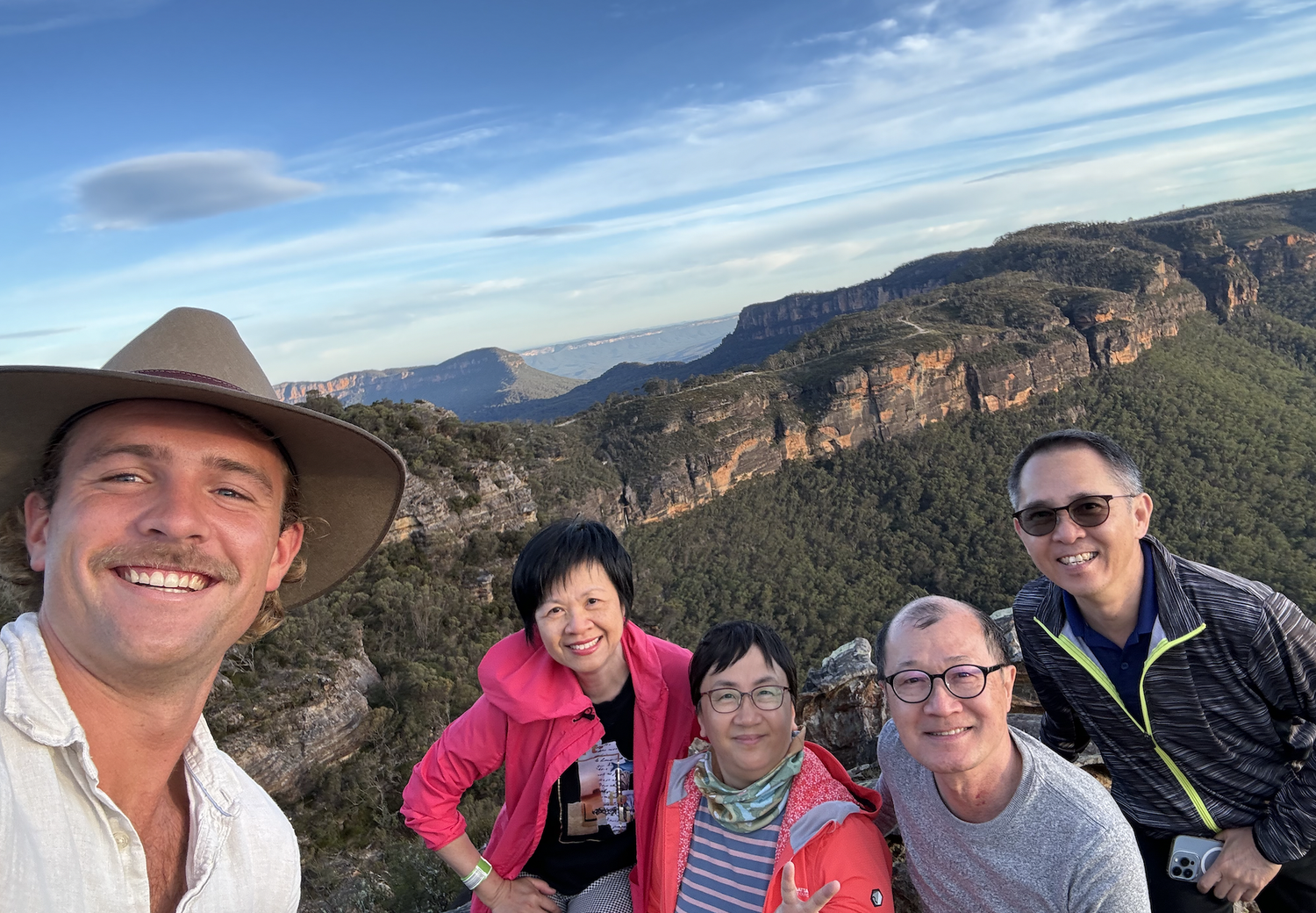 Private group at a Blue Mountains lookout