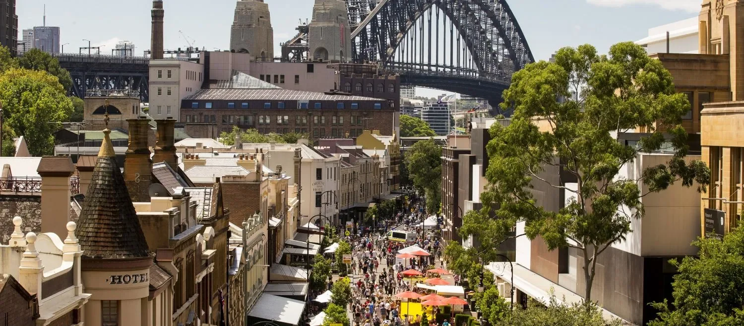 Sydney Harbour and The Rocks near the Overseas Passenger Terminal