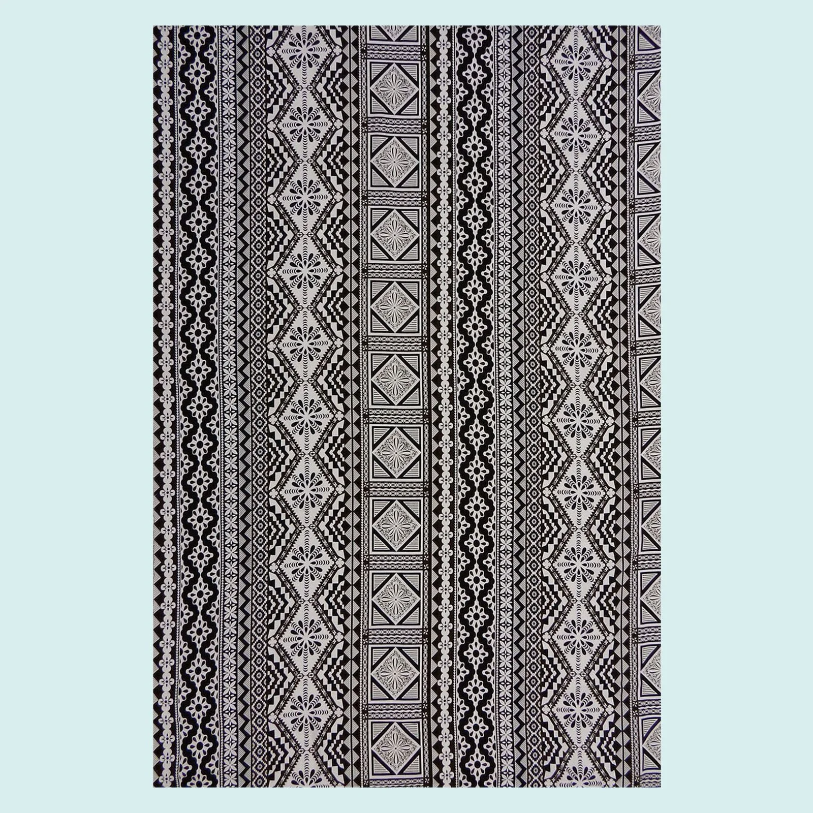 Tissu tapa marron motif fleur TIC083 — TAHITI SHOP Importation de