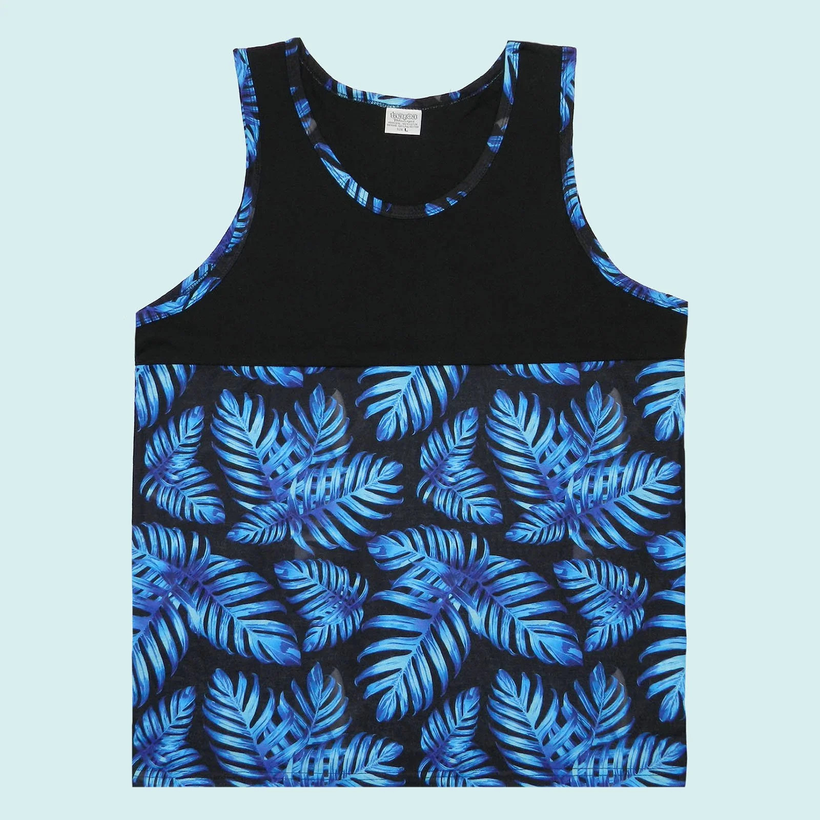 Débardeur à Côtes Bleu Tahiti Bonpoint Pour Fille - Taille 10 Ans - Coton - Occasion TB état